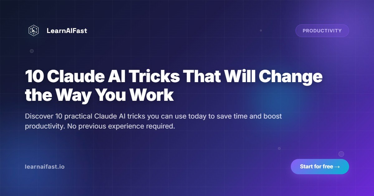 10 Claude AI Tricks That Will Change the Way You Work
