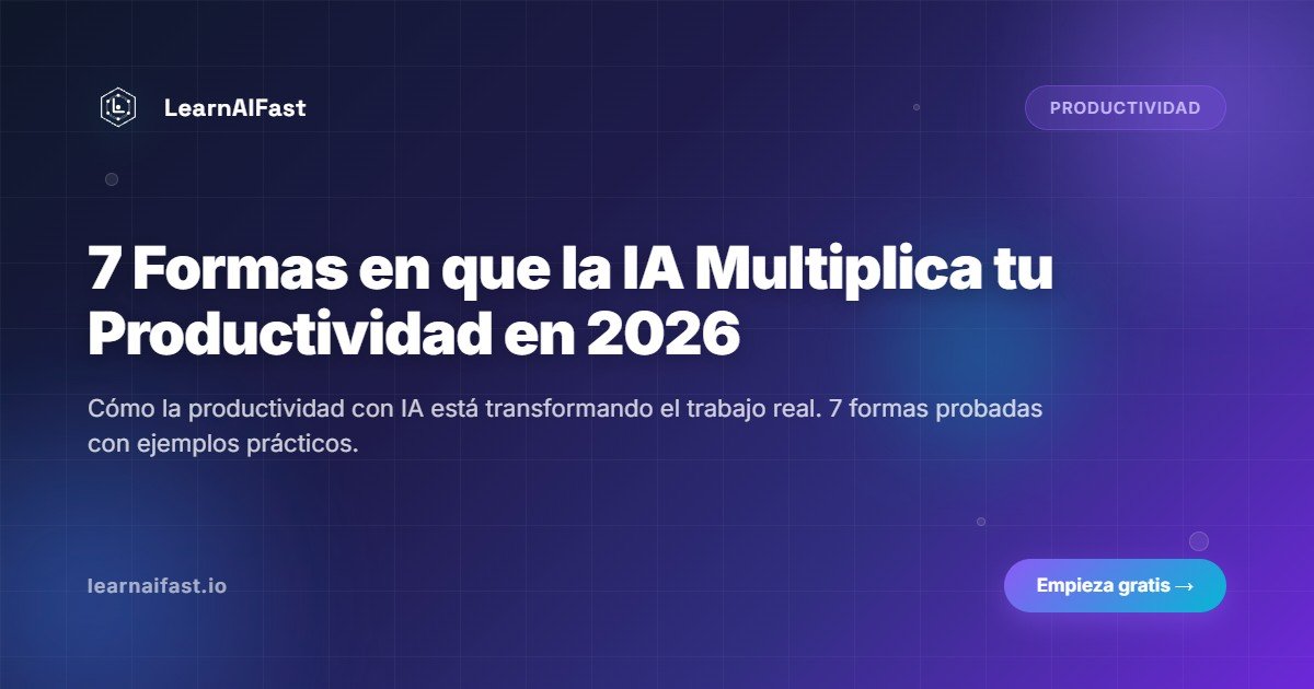 7 formas en que la IA multiplica tu productividad en 2026