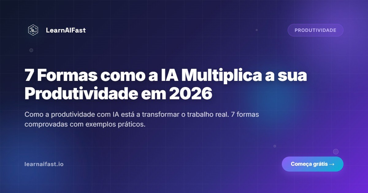 7 formas como a IA multiplica a sua produtividade em 2026