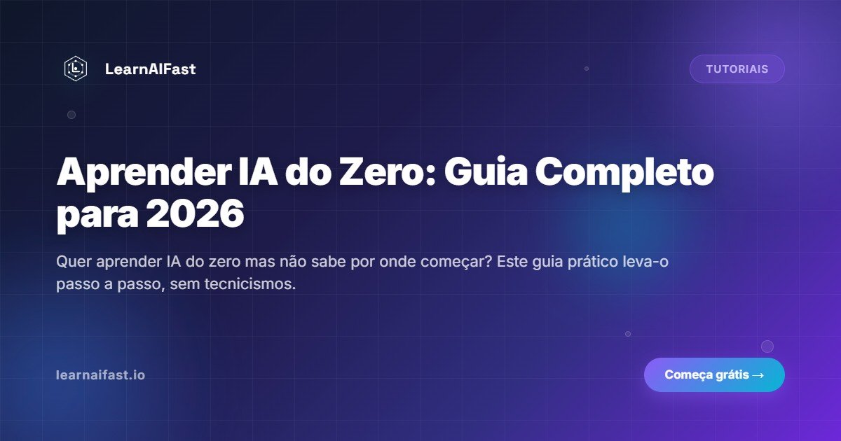 Aprender IA do zero: guia completo para 2026
