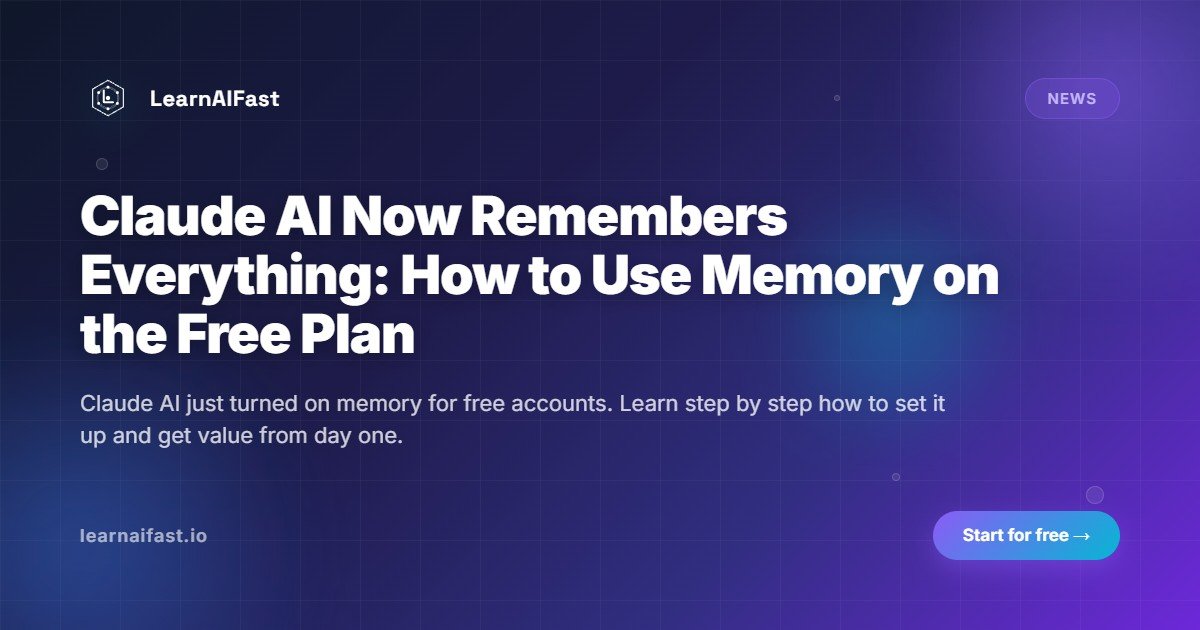 Claude AI now remembers everything: how to use memory on the free plan