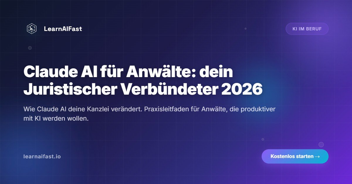 Claude AI fuer Anwaelte: Dein juristischer Verbundeter 2026