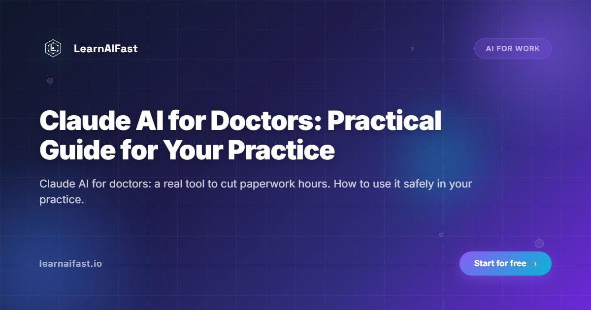 Claude AI for doctors: a practical guide for daily practice