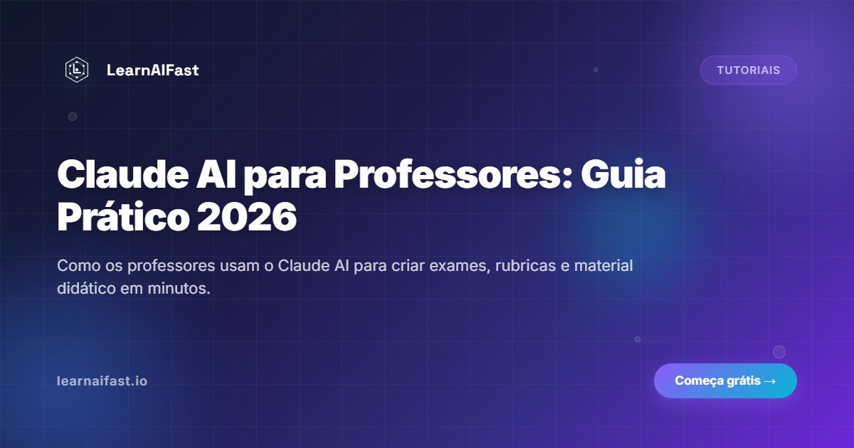 Claude AI para professores: guia pratico 2026