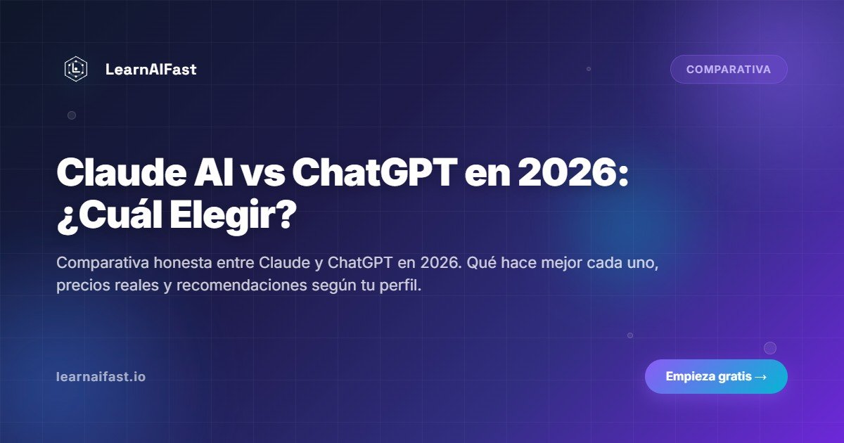Claude AI vs ChatGPT en 2026: ¿cuál elegir para tu día a día?
