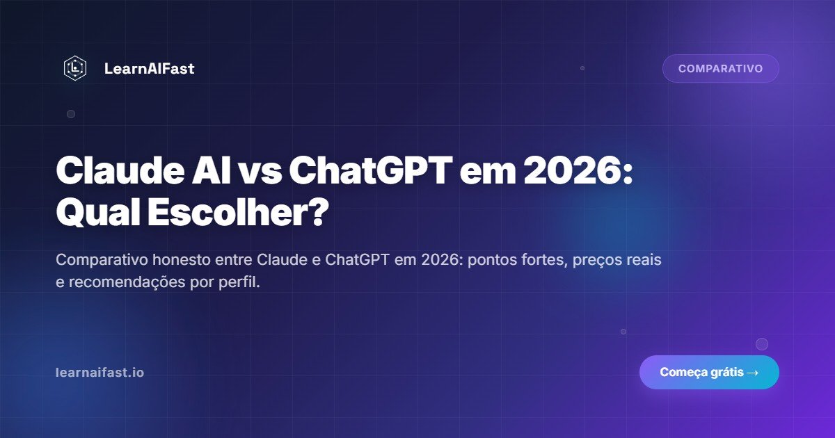 Claude AI vs ChatGPT em 2026: qual escolher para o dia a dia?