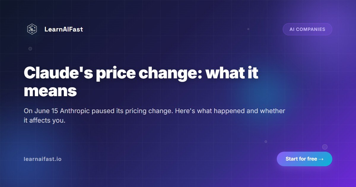 Claude's Price Change in 2026: What It Actually Means for You