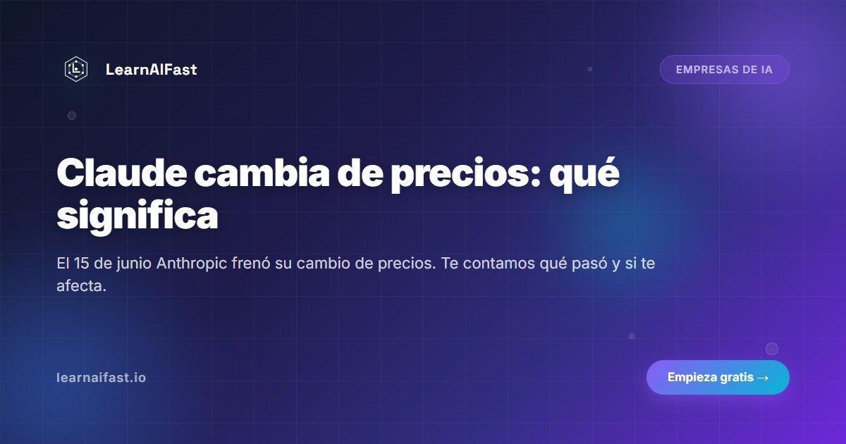 Claude y su cambio de precios: qué significa para ti en 2026
