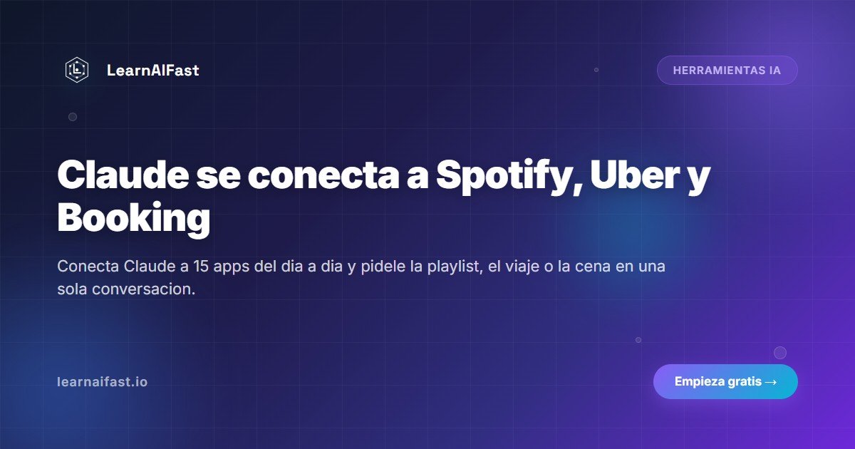 Claude Conectores Vida Diaria Spotify Uber Guia
