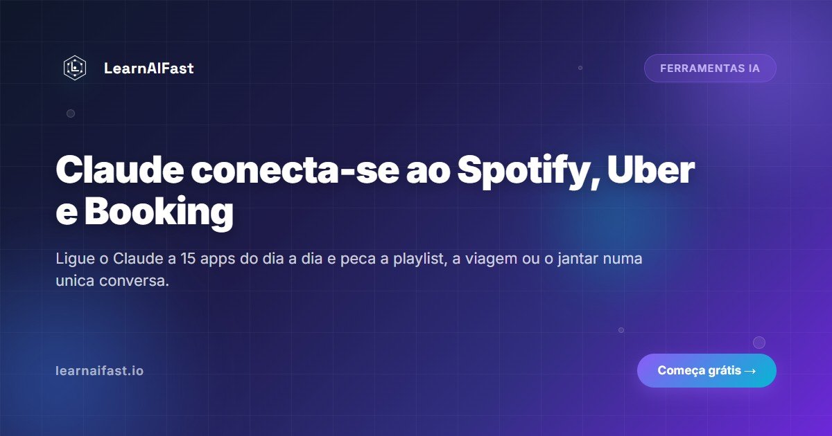 Claude conecta-se ao Spotify, Uber e Booking: guia 2026