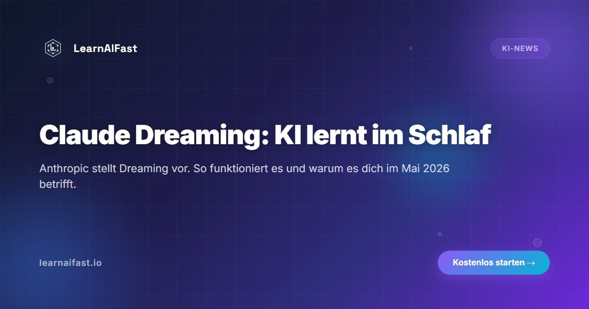 Claude Dreaming: die KI, die im 'Schlaf' lernt (2026)