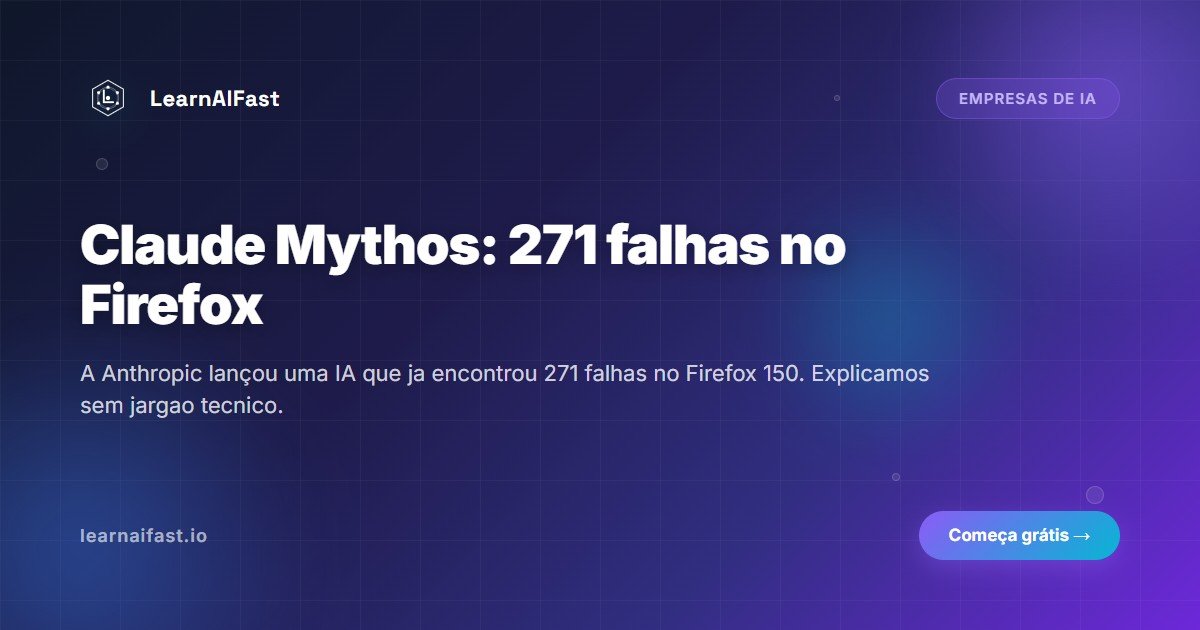 Claude Mythos achou 271 falhas no Firefox: o que isso muda