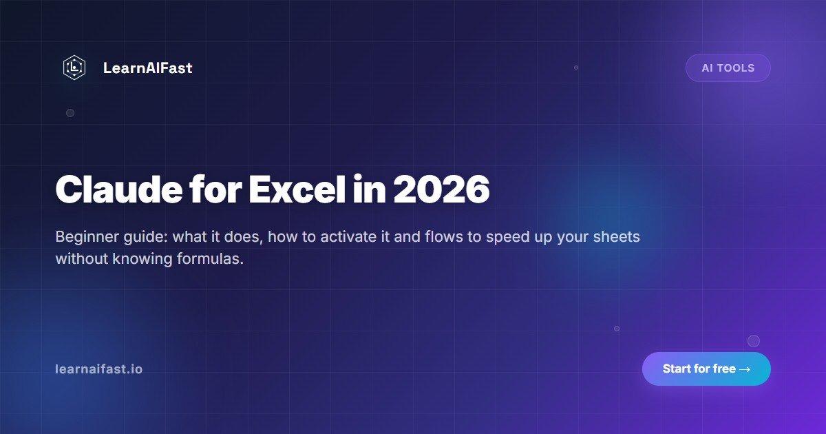 Claude for Excel in 2026: a beginner's guide