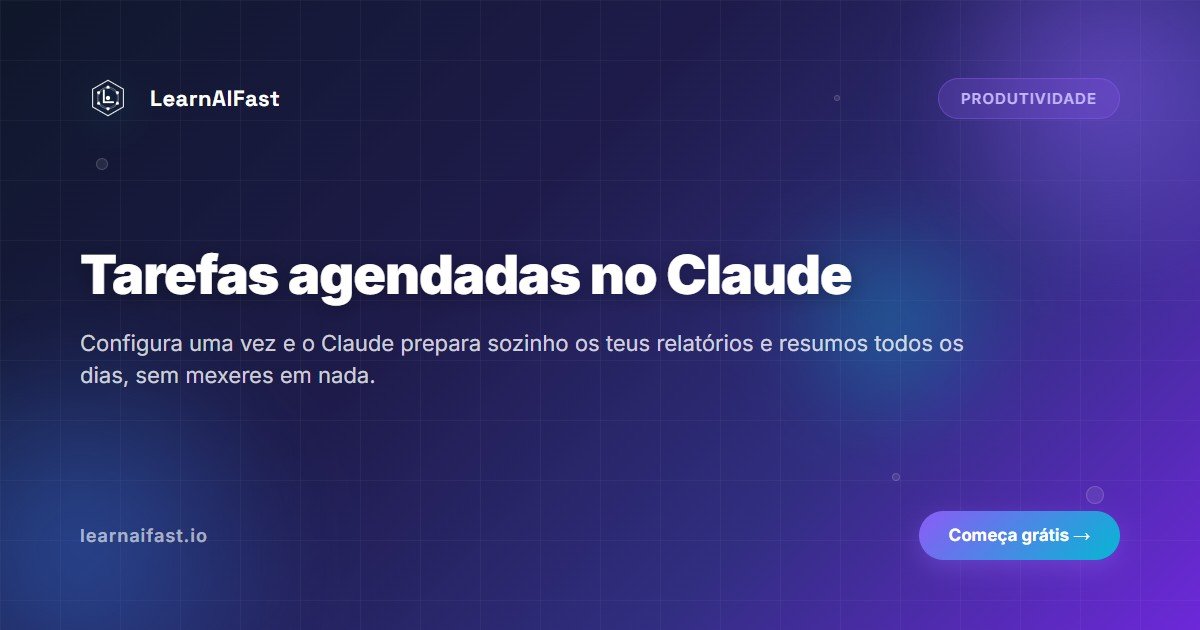 Tarefas agendadas no Claude: guia para principiantes