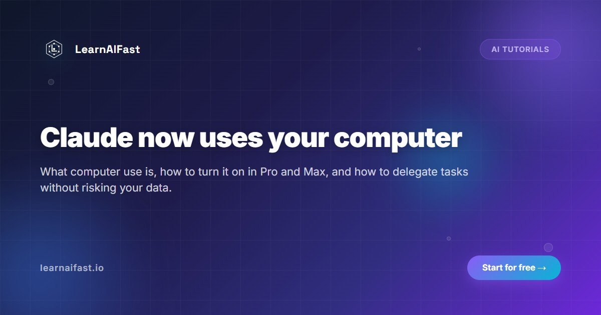 Claude Now Uses Your Computer: A Beginner's Guide